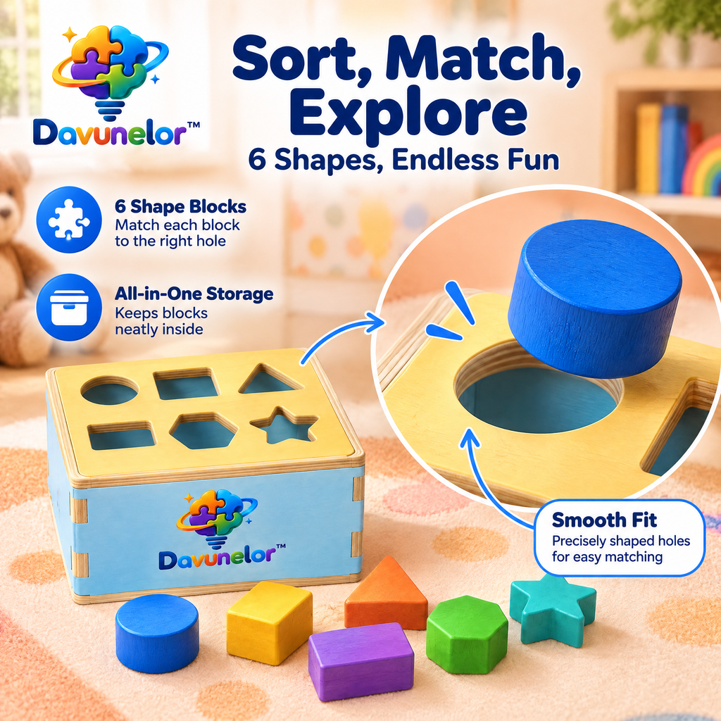 Davunelor ShapeQuest Sorting Box — product view 4