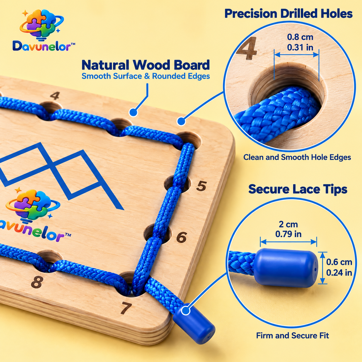 Davunelor LaceLoop Threading Board — product view 3