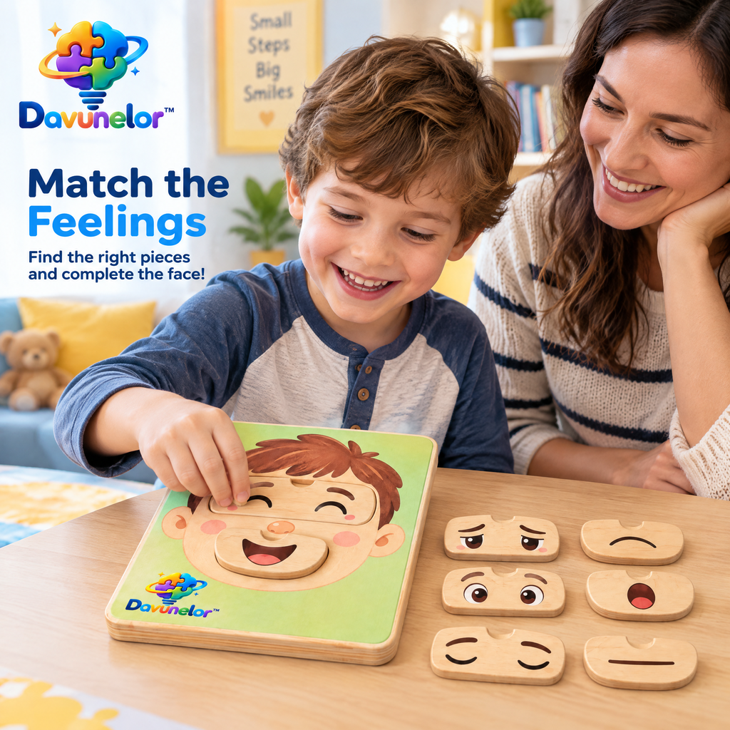 Davunelor EmotionMatch Face Puzzle — product view 1