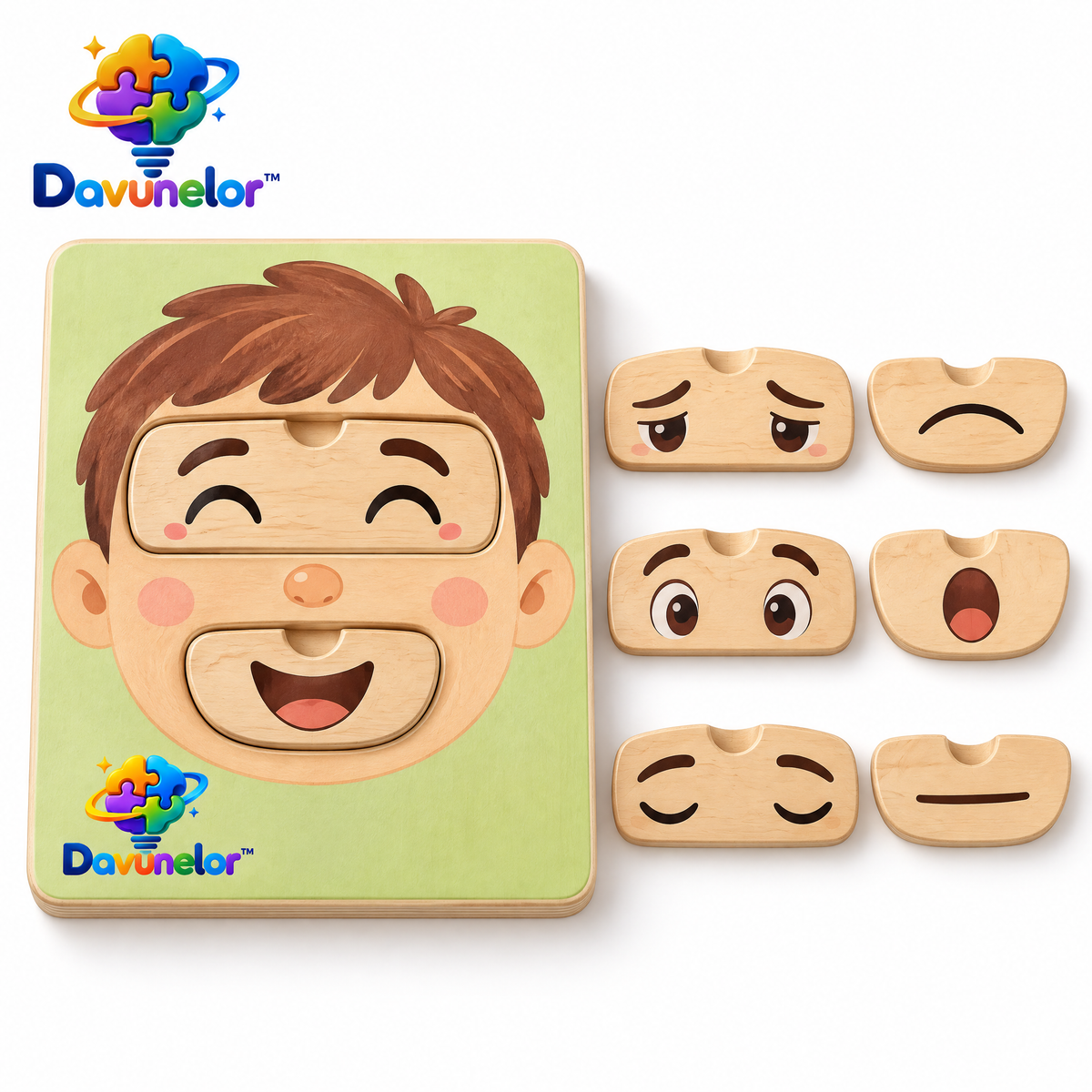 Davunelor EmotionMatch Face Puzzle — product view 2