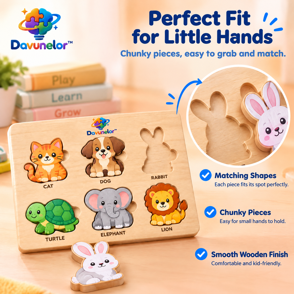 Davunelor AnimalMatch Puzzle Set — product view 3