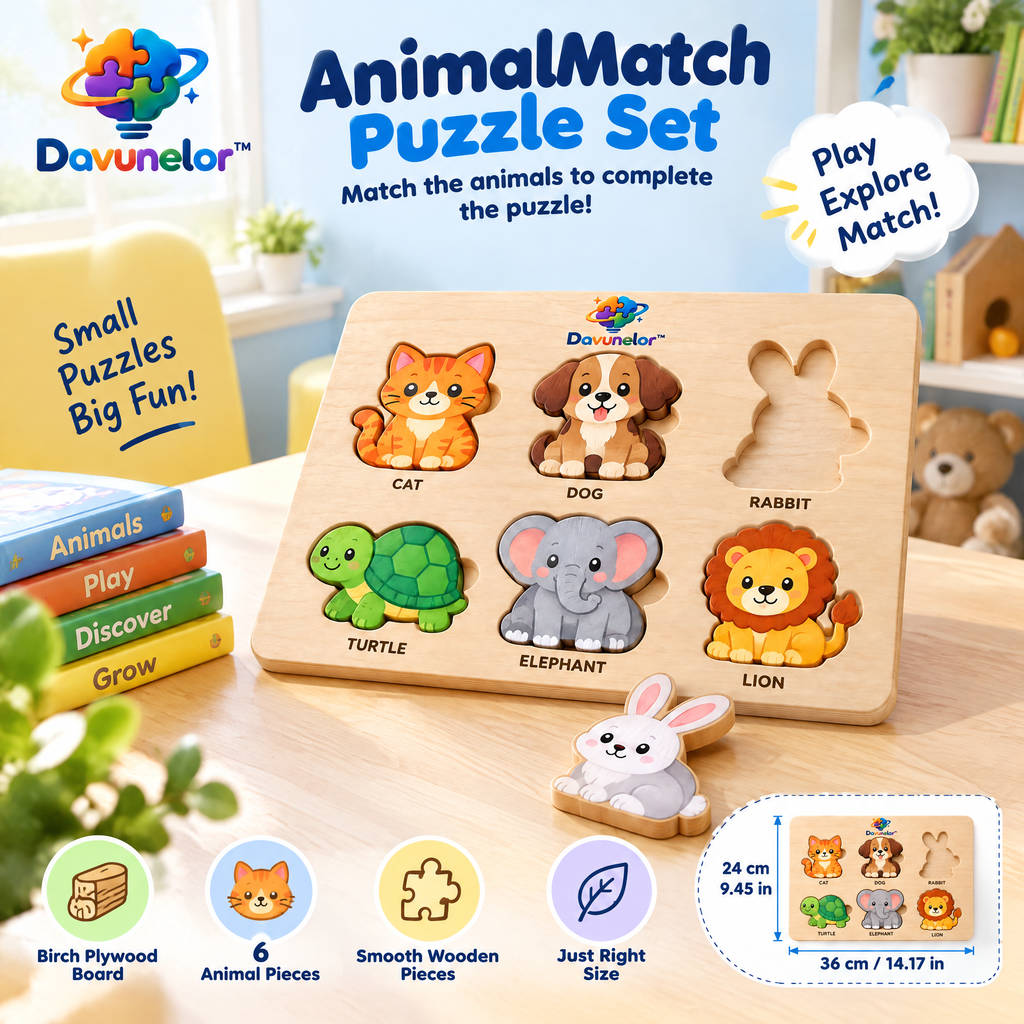 Davunelor AnimalMatch Puzzle Set — product view 5