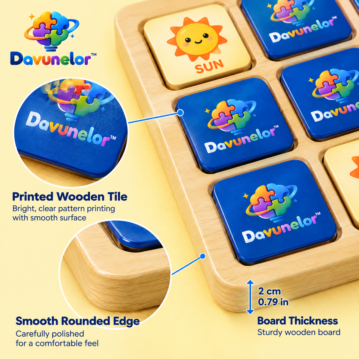 Davunelor MemoryFlip Matching Game — product view 3