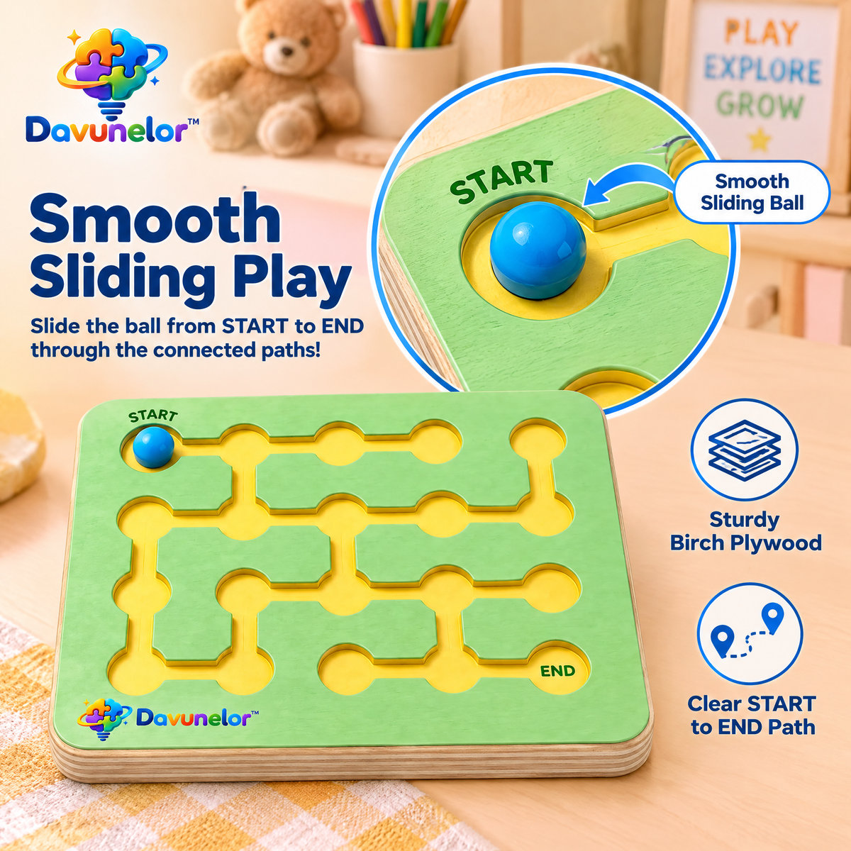 Davunelor LogicPath Maze Board — product view 3