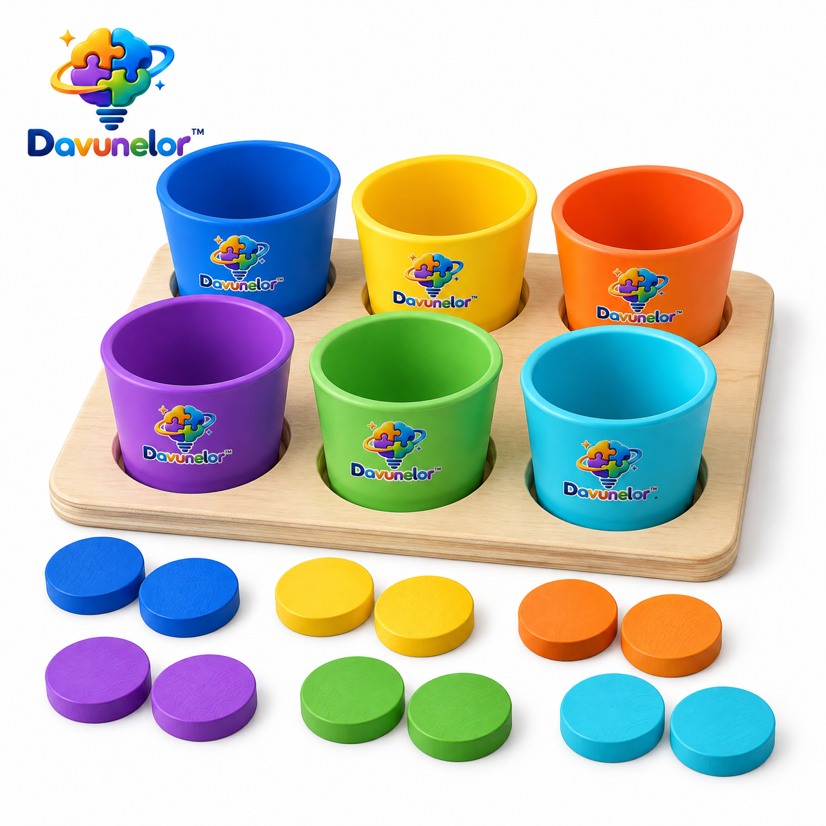 Davunelor ColorMatch Sorting Cups — product view 2