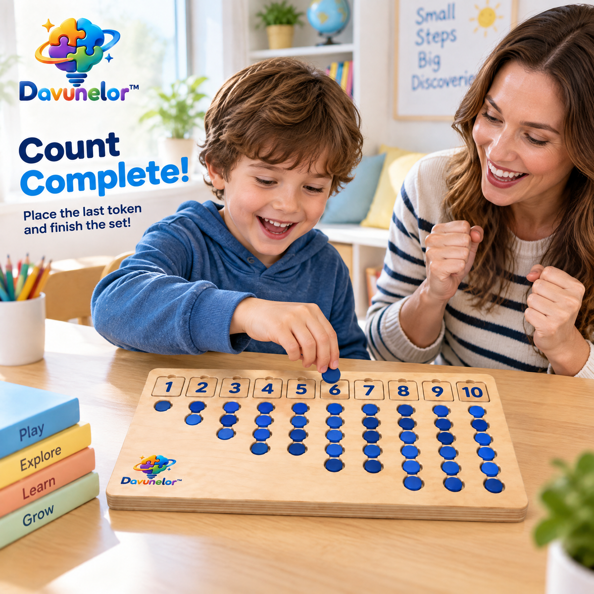 Davunelor NumberNest Counting Board — product view 1