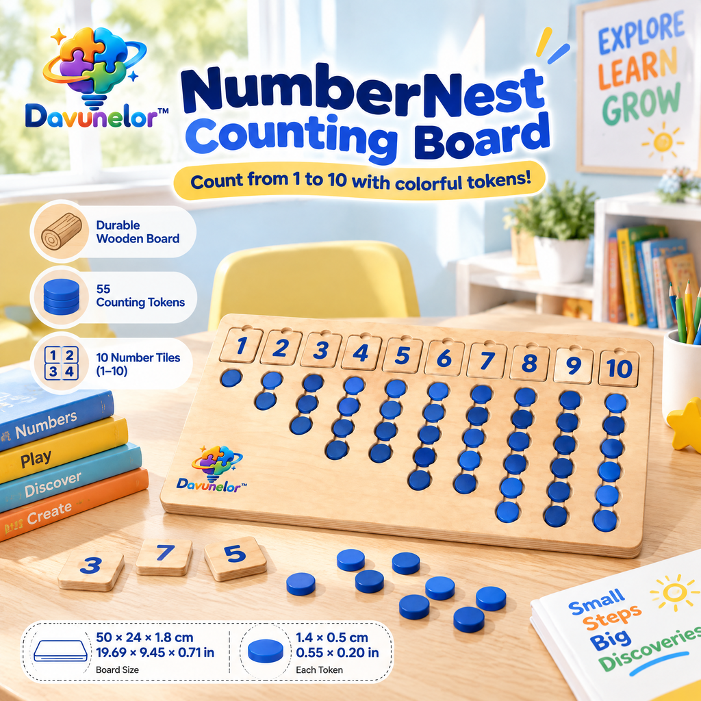 Davunelor NumberNest Counting Board — product view 5