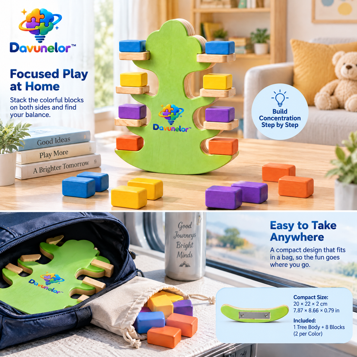Davunelor BalanceTree Stacking Toy — product view 4