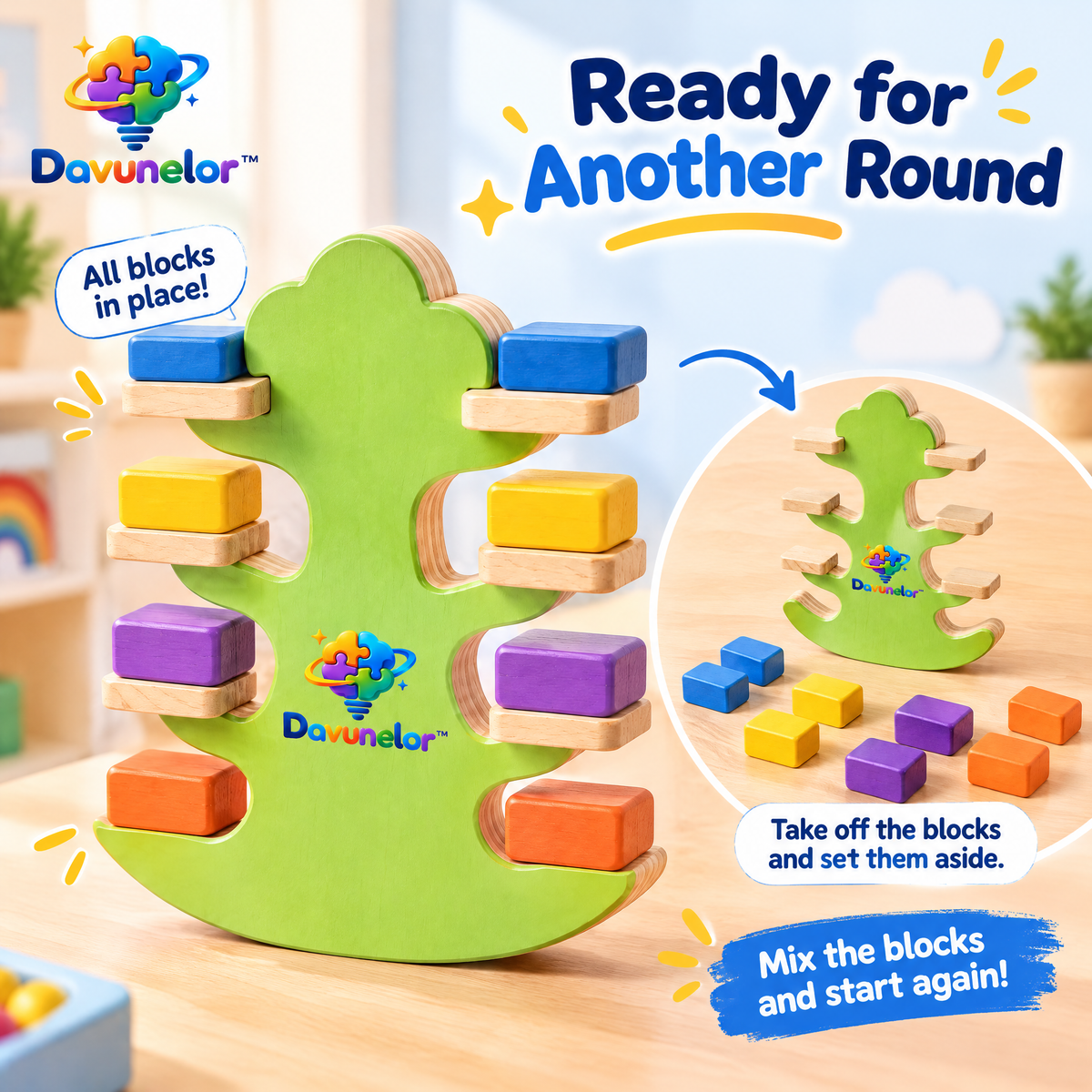 Davunelor BalanceTree Stacking Toy — product view 5
