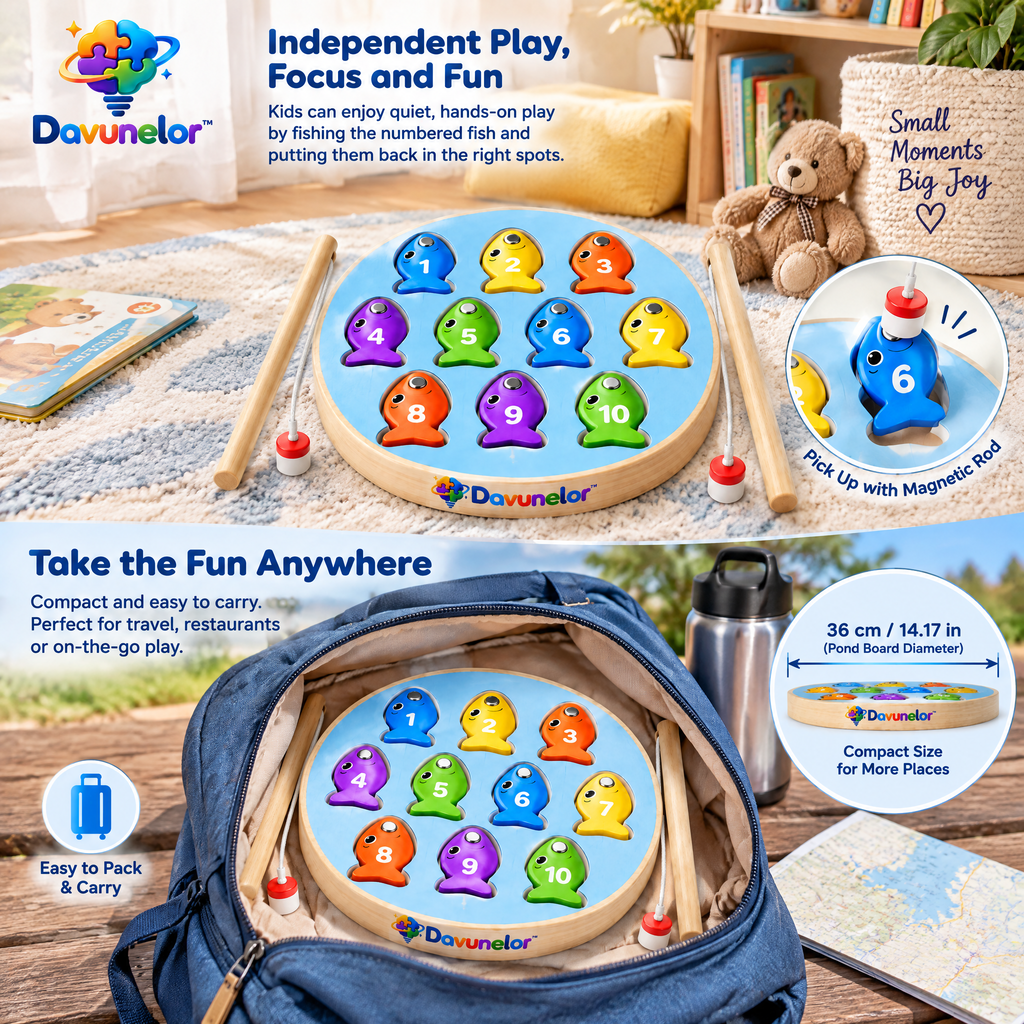 Davunelor Magnetic Fishing Game — product view 4