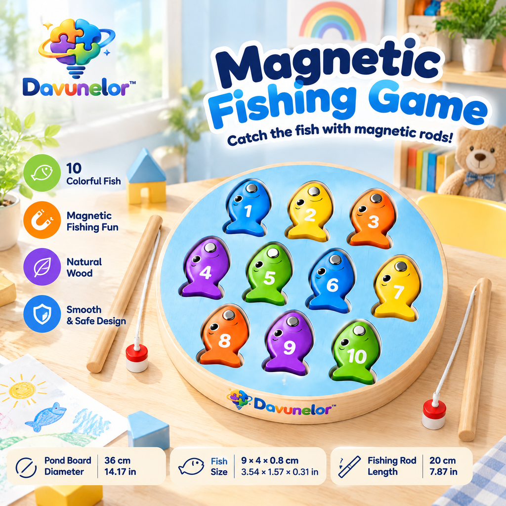 Davunelor Magnetic Fishing Game — product view 5
